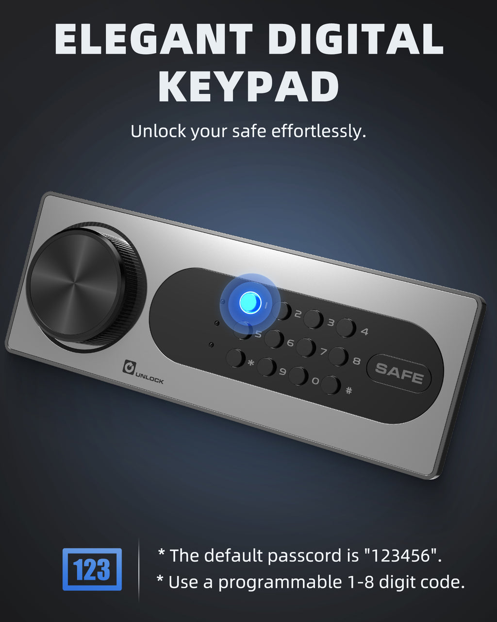 DAYI 4.0 CuFt Home Safes with Digital Keypad