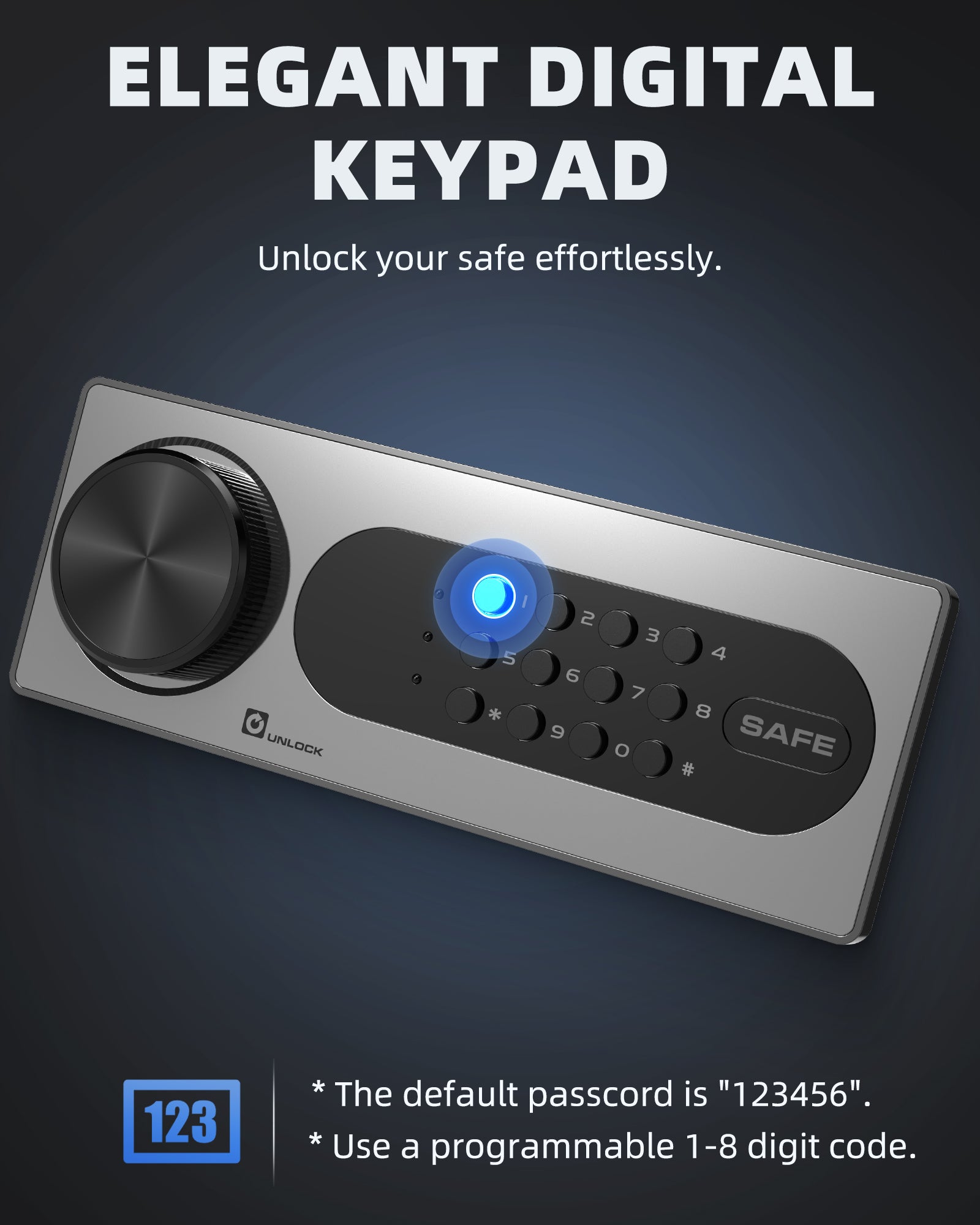 DAYI 4.0 CuFt Home Safes with Digital Keypad