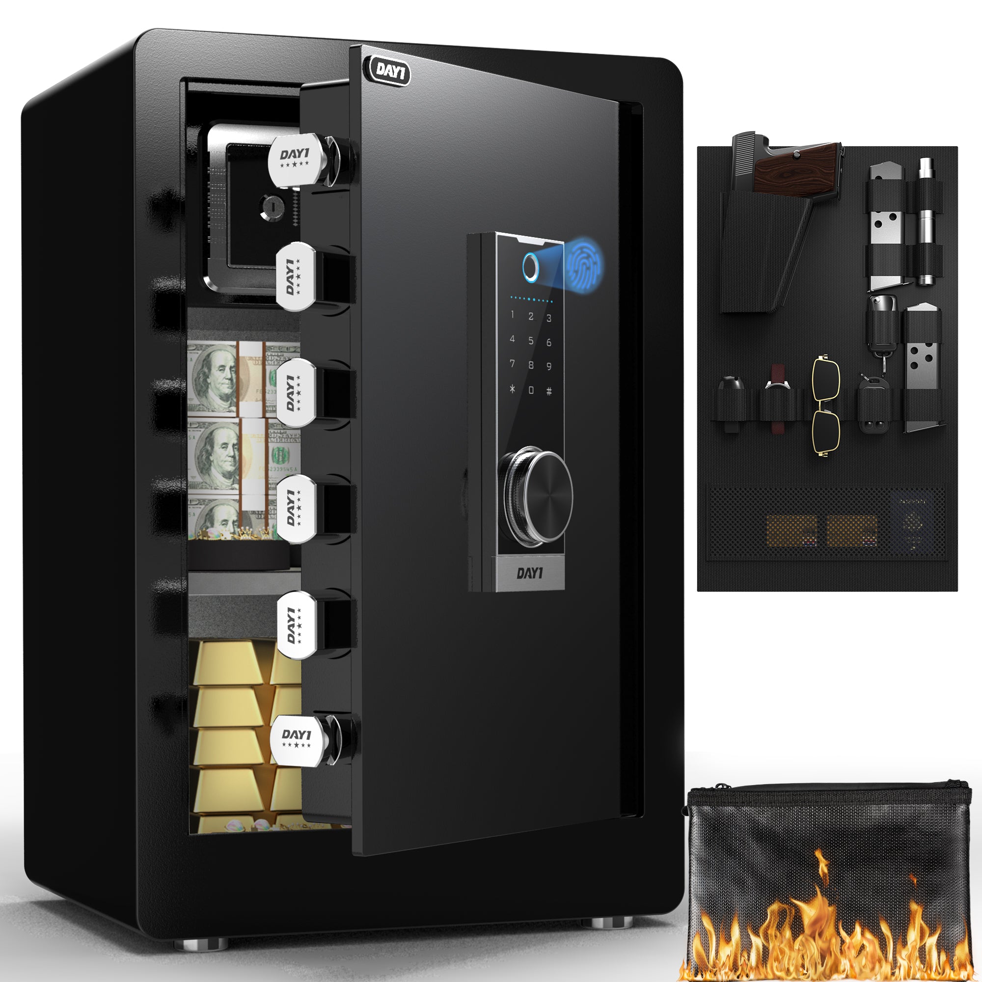 DAYI 3.0 Cubic Biometric Fingerprint Safe Box Pro