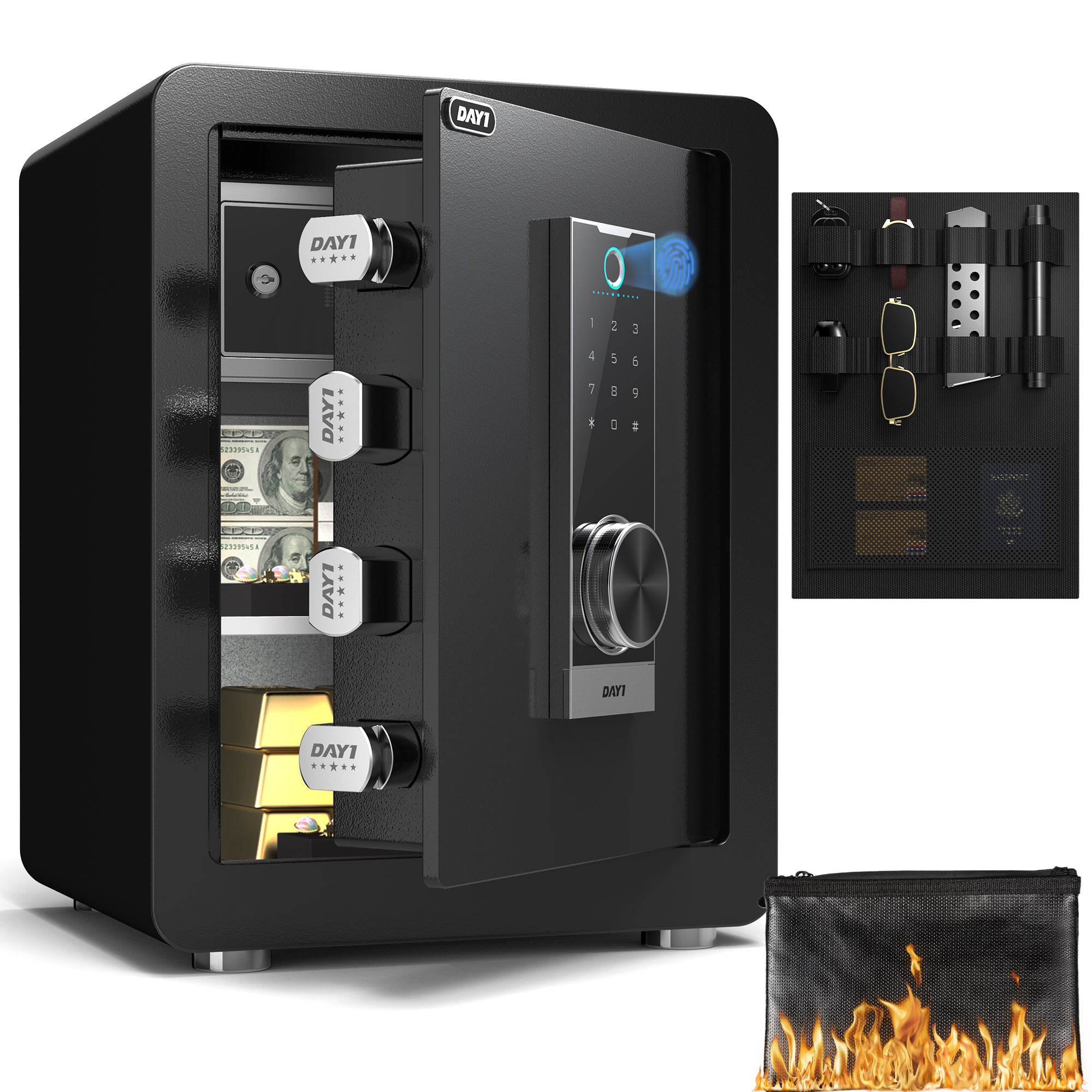 DAYI 2.0 Cubic Biometric Fingerprint Safe Box Pro