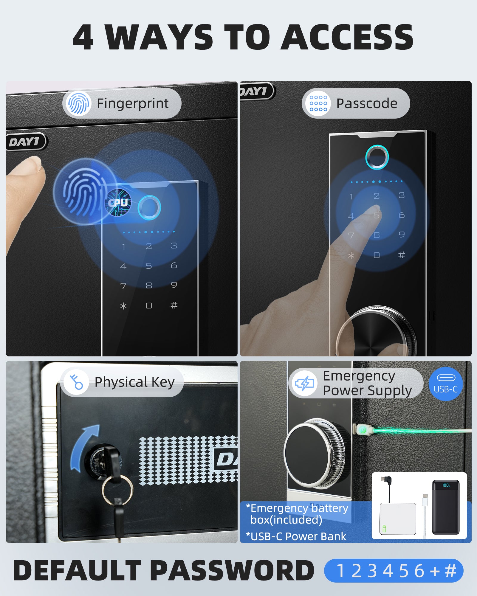 DAYI 3.0 Cubic Biometric Fingerprint Safe Box Pro