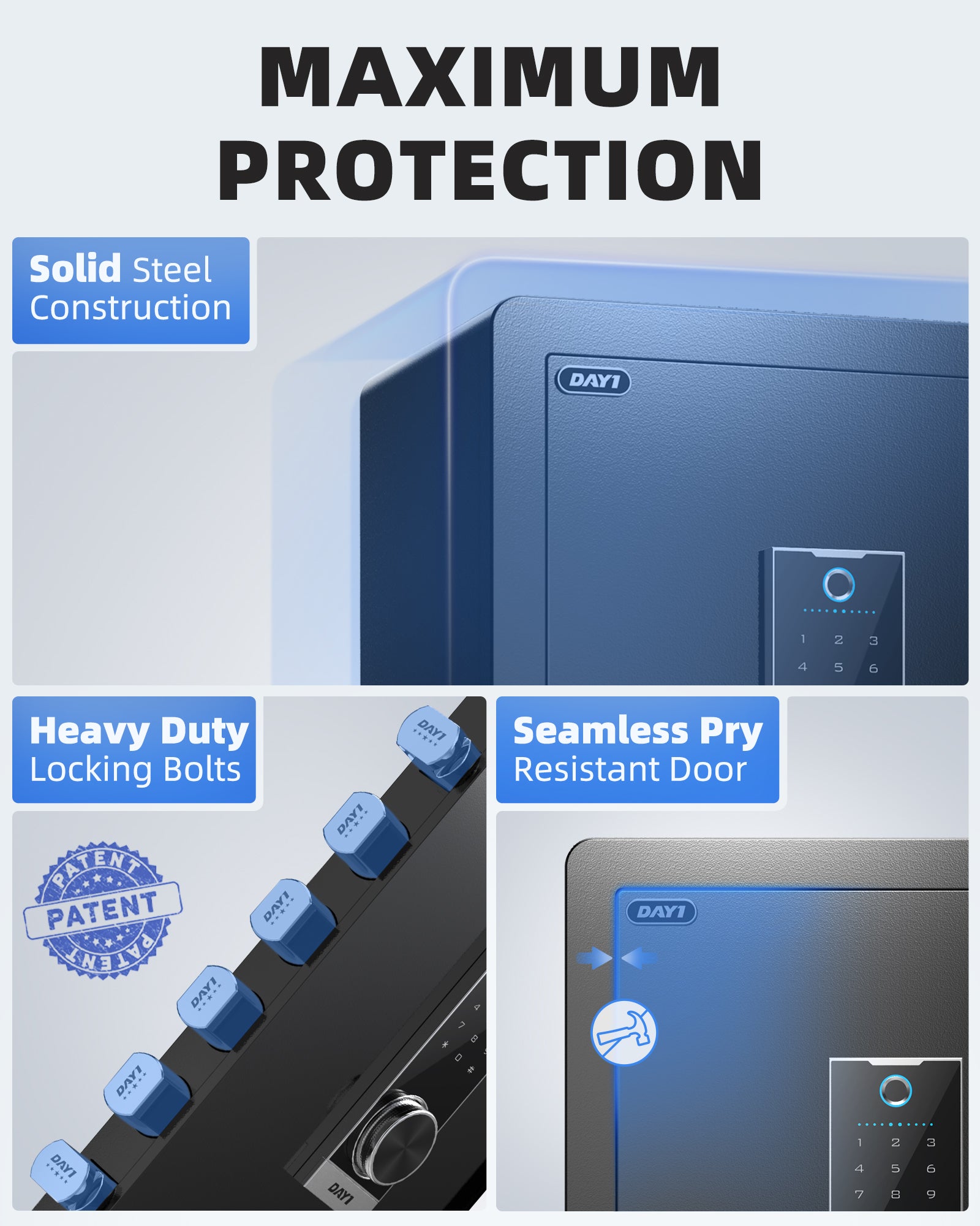 DAYI 3.0 Cubic Biometric Fingerprint Safe Box Pro