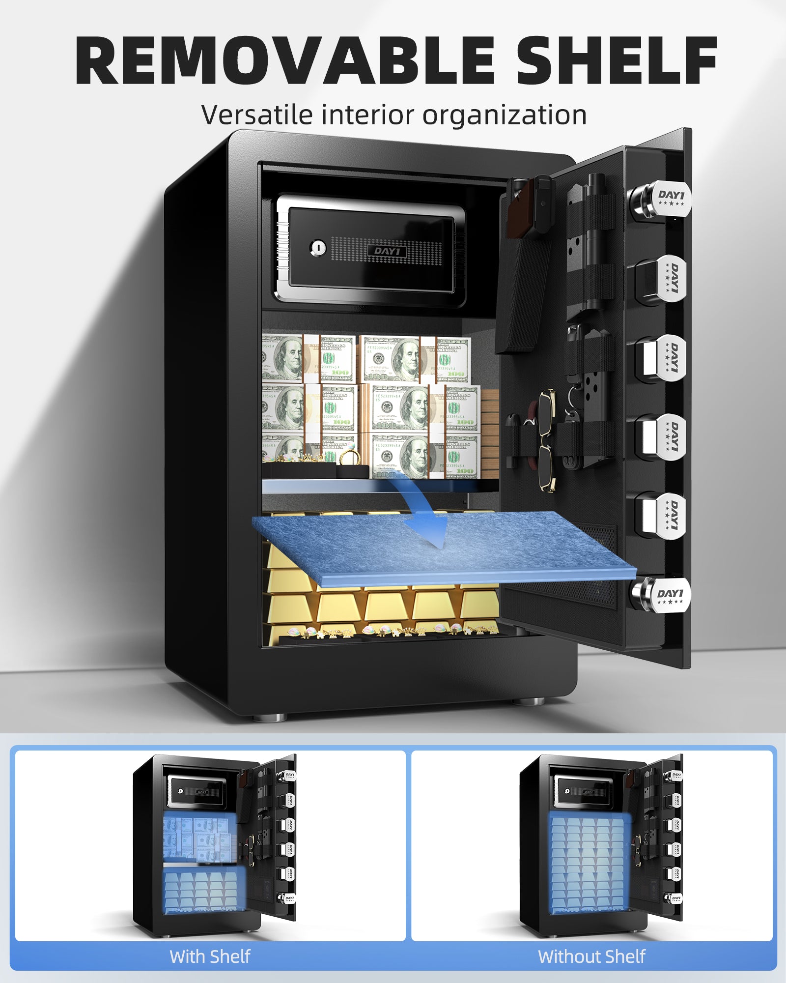 DAYI 3.0 Cubic Biometric Fingerprint Safe Box Pro