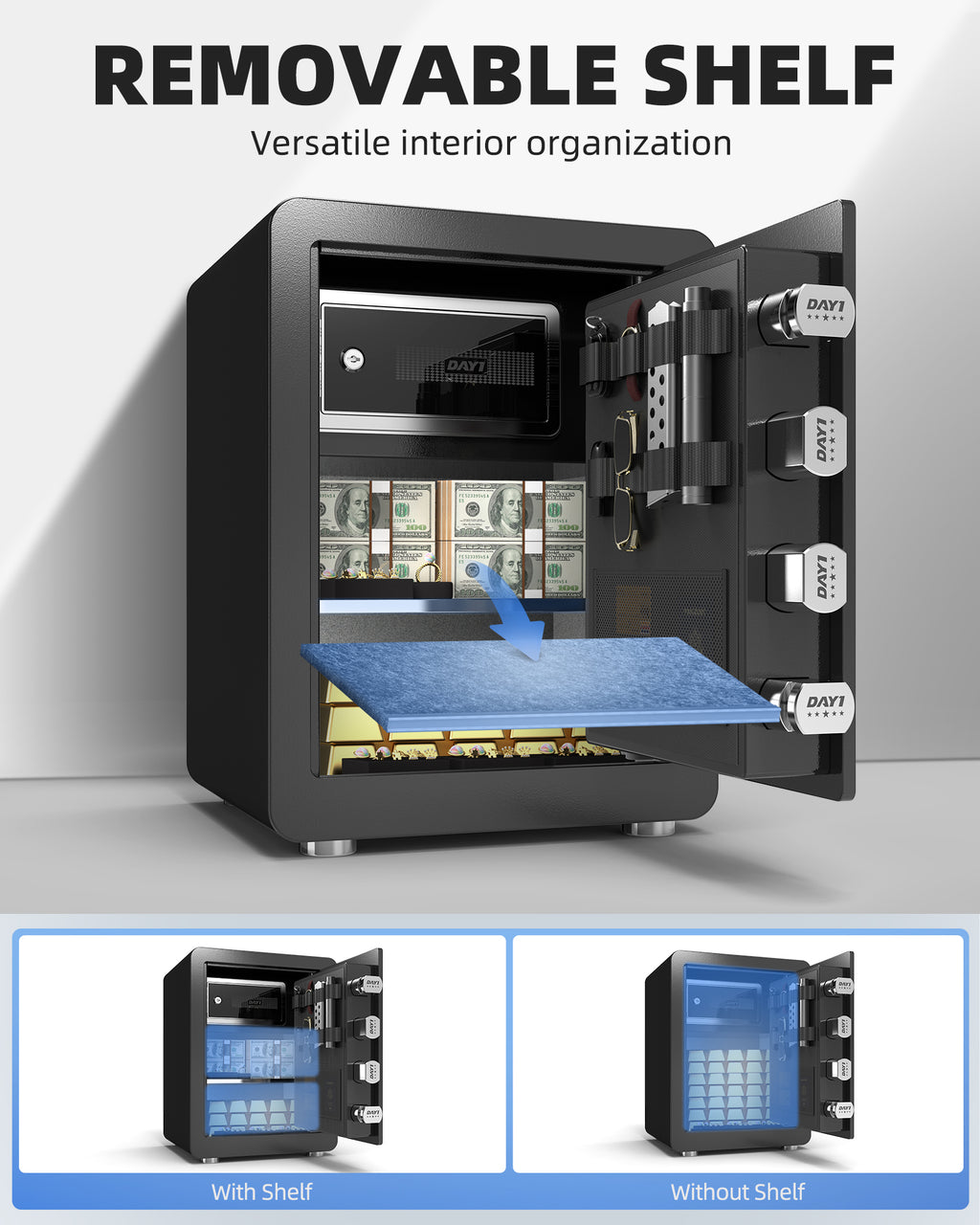 DAYI 2.0 Cubic Biometric Fingerprint Safe Box Pro
