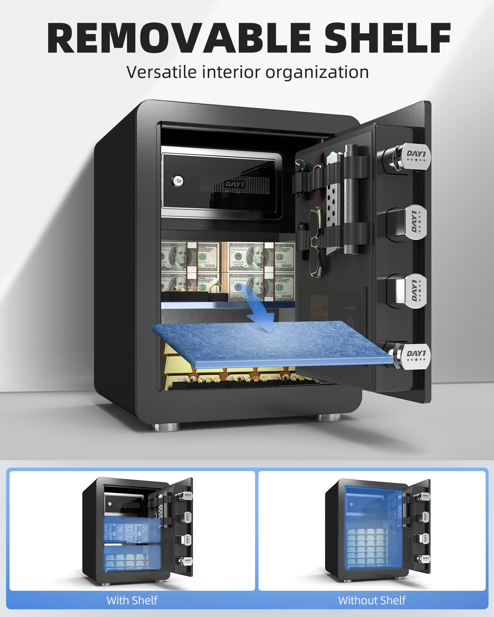 DAYI 2.0 Cubic Biometric Fingerprint Safe Box Pro