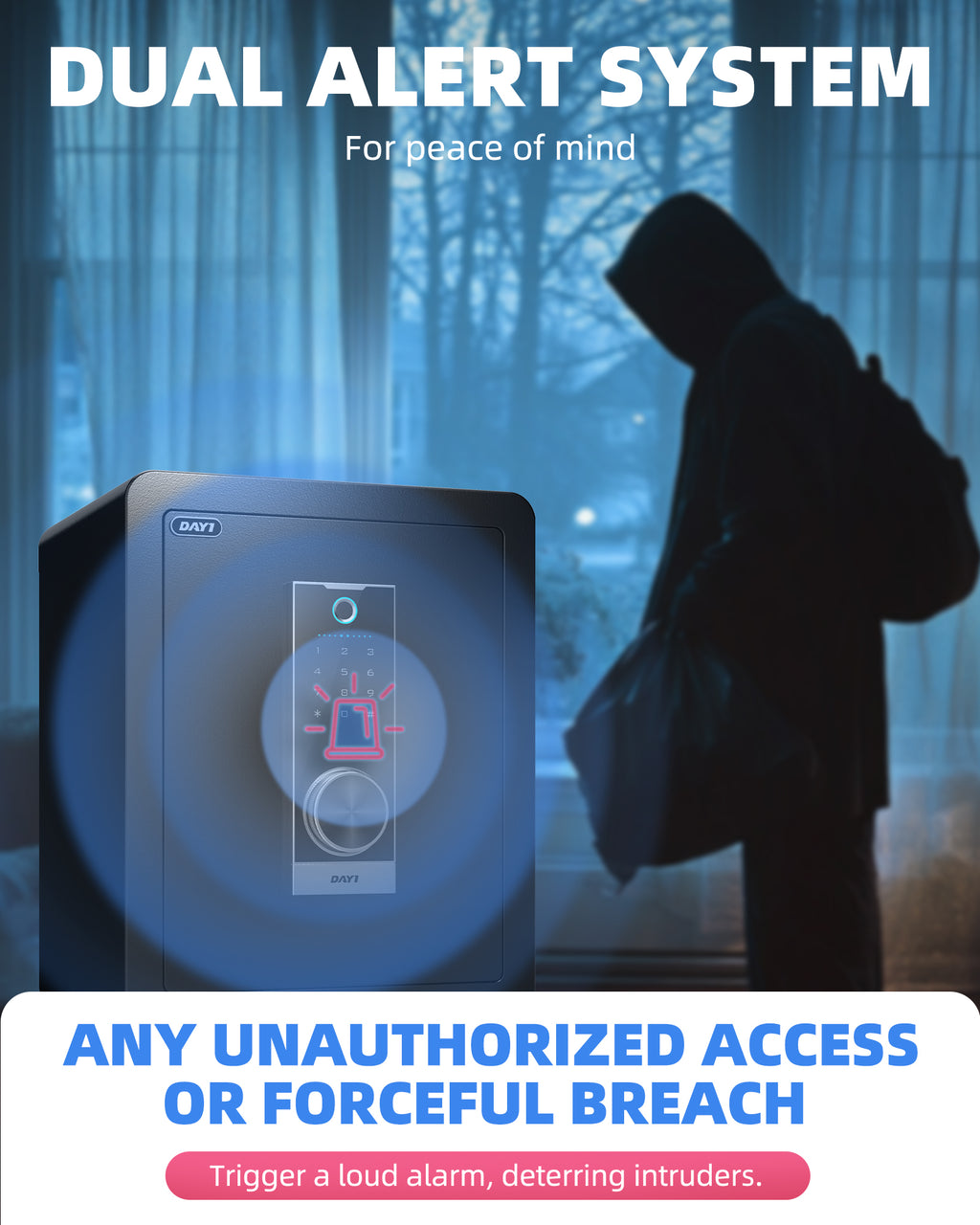 DAYI 2.0 Cubic Biometric Fingerprint Safe Box Pro