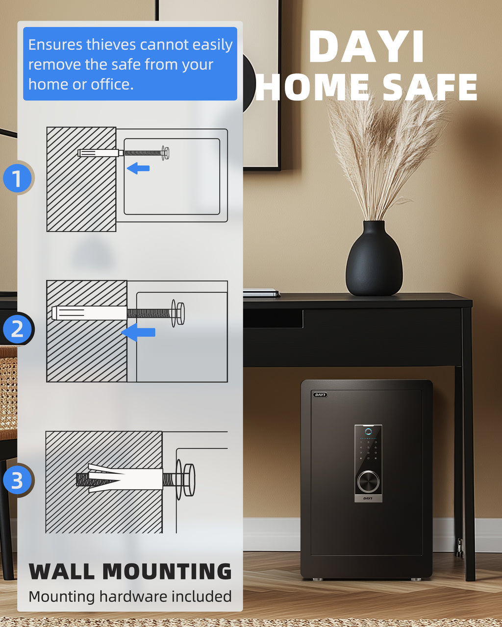 DAYI 3.0 Cubic Biometric Fingerprint Safe Box Pro