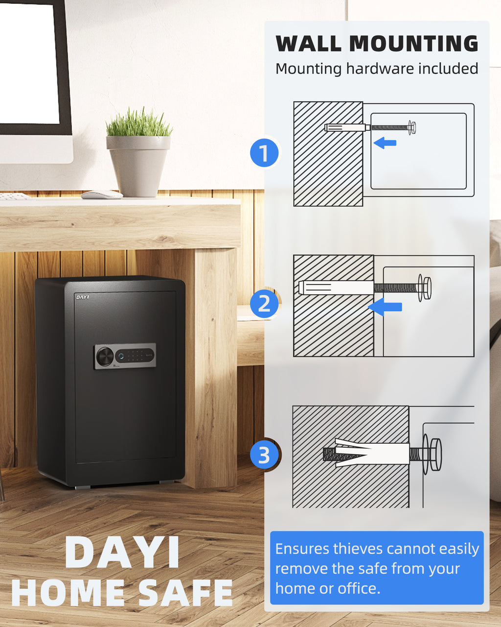 DAYI 3.0 Cubic Biometric Fingerprint Safe Box