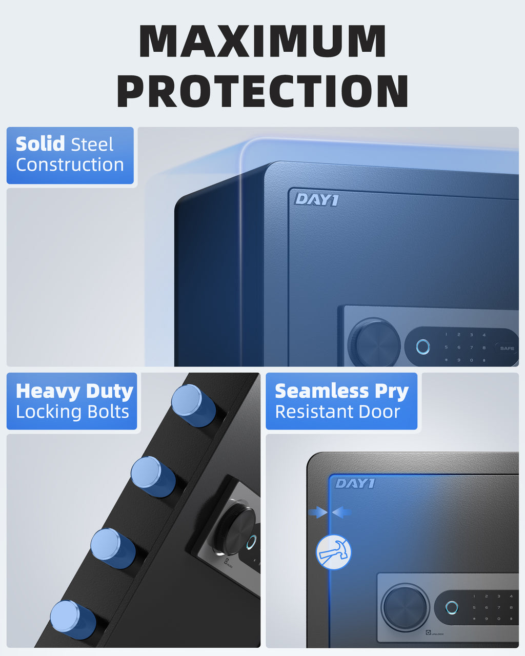 DAYI 2.0 Cubic Biometric Fingerprint Safe Box