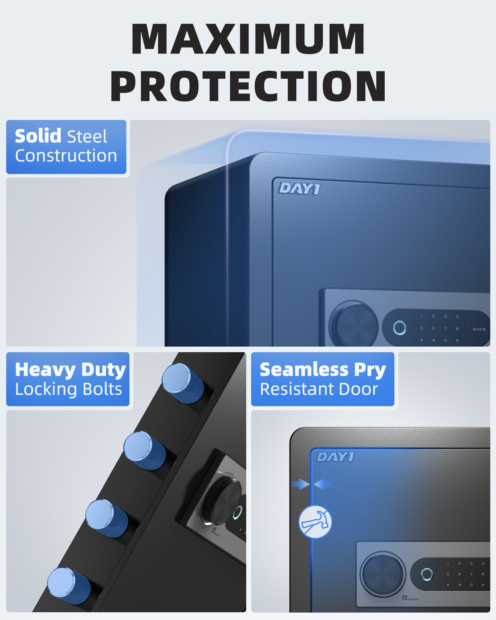 DAYI 2.0 Cubic Biometric Fingerprint Safe Box