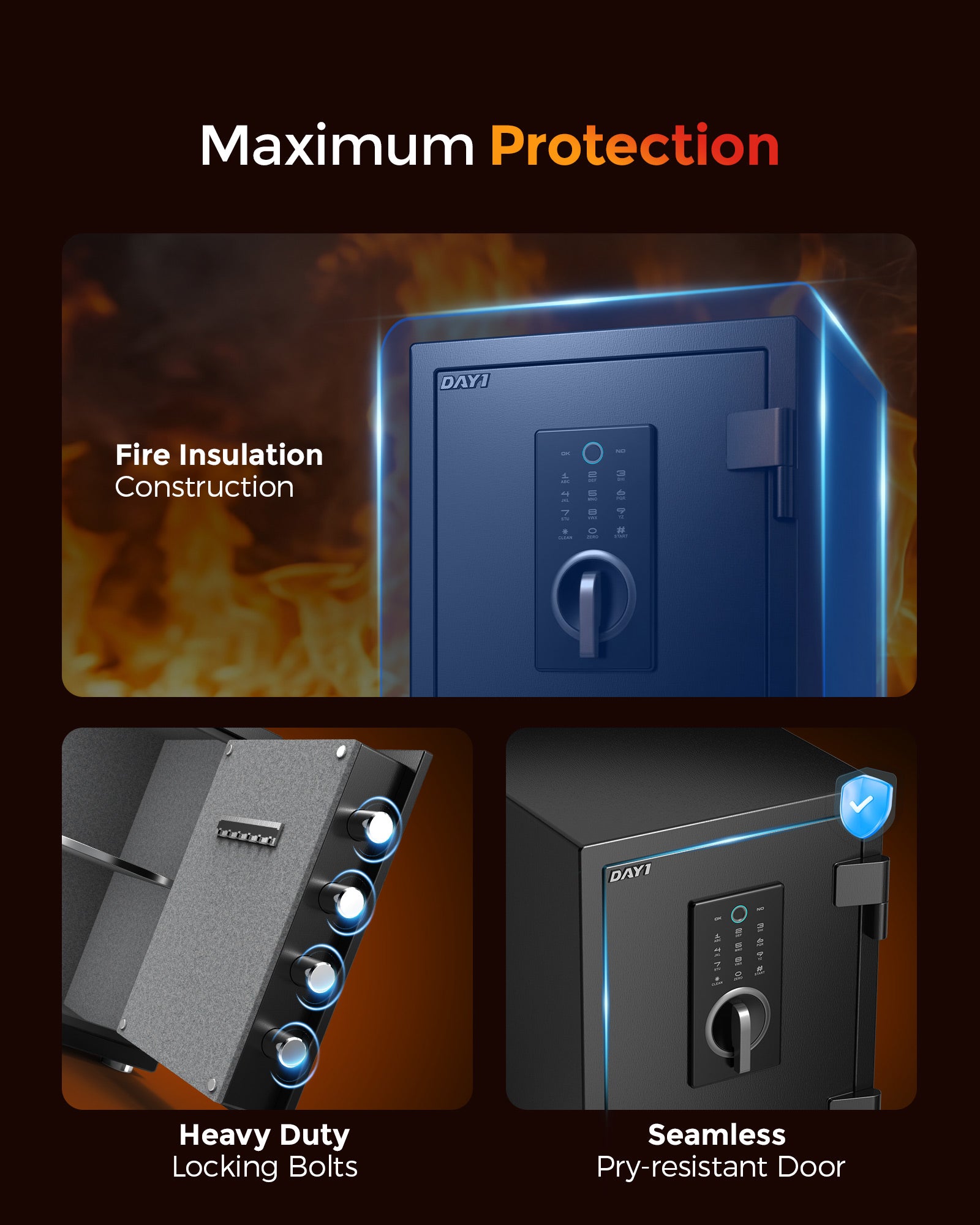 DAYI 2.0 Cubic Fireproof Safe