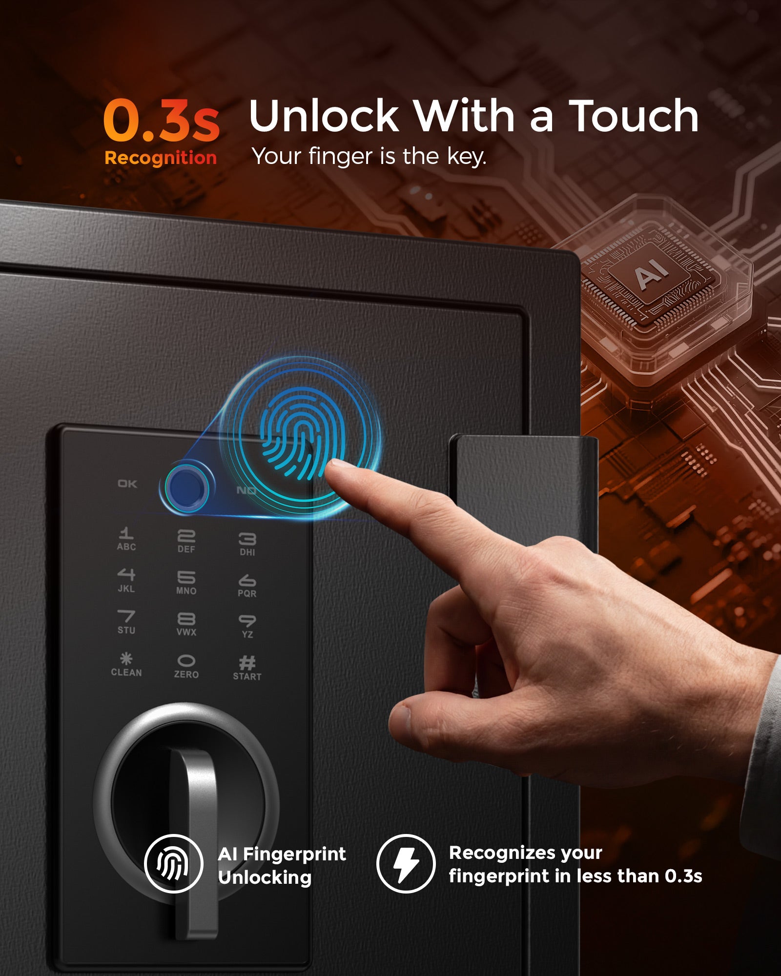 DAYI 2.0 Cubic Fireproof Safe