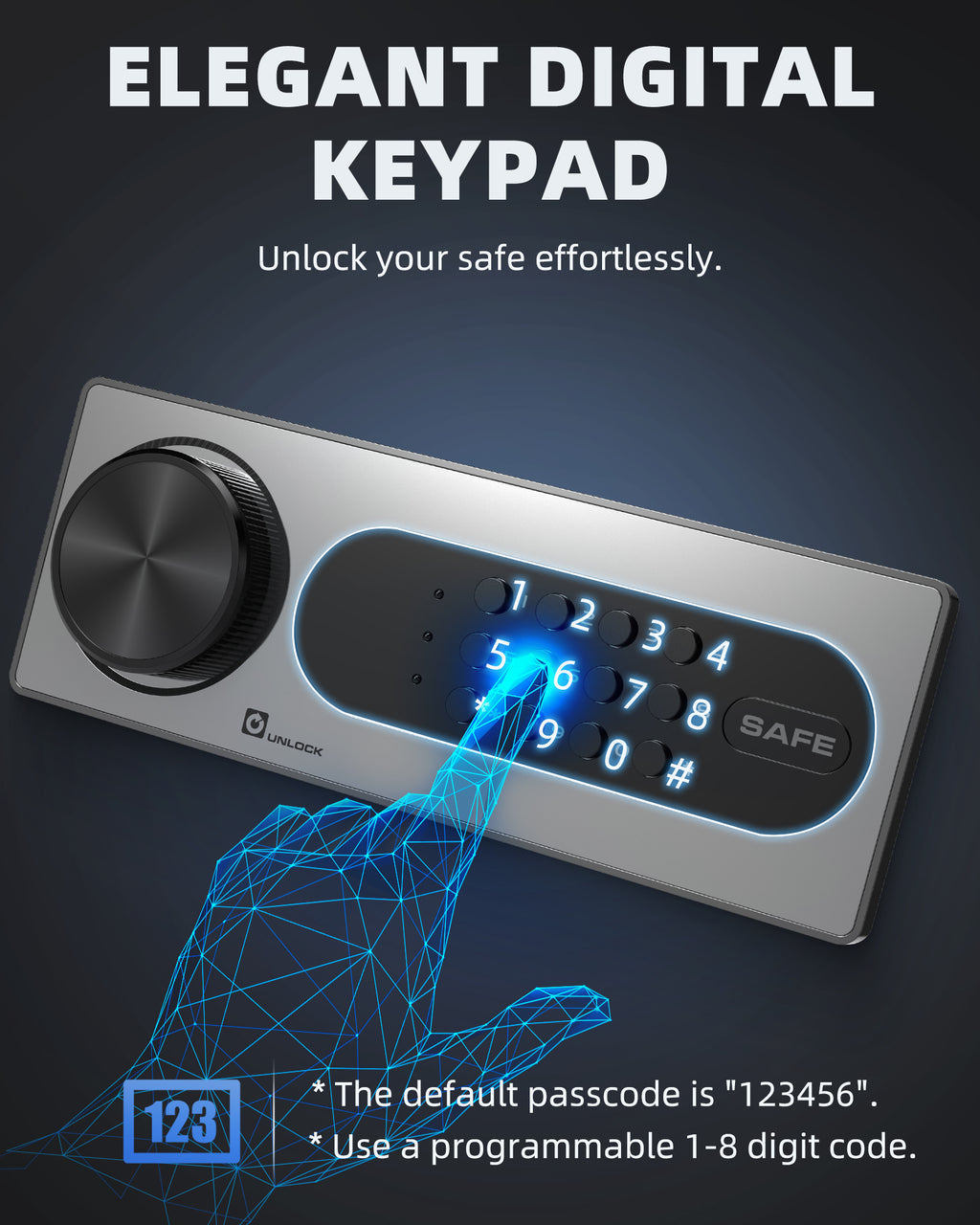 DAYI 1.4 Cubic Hotel Safe with Digital Keypad