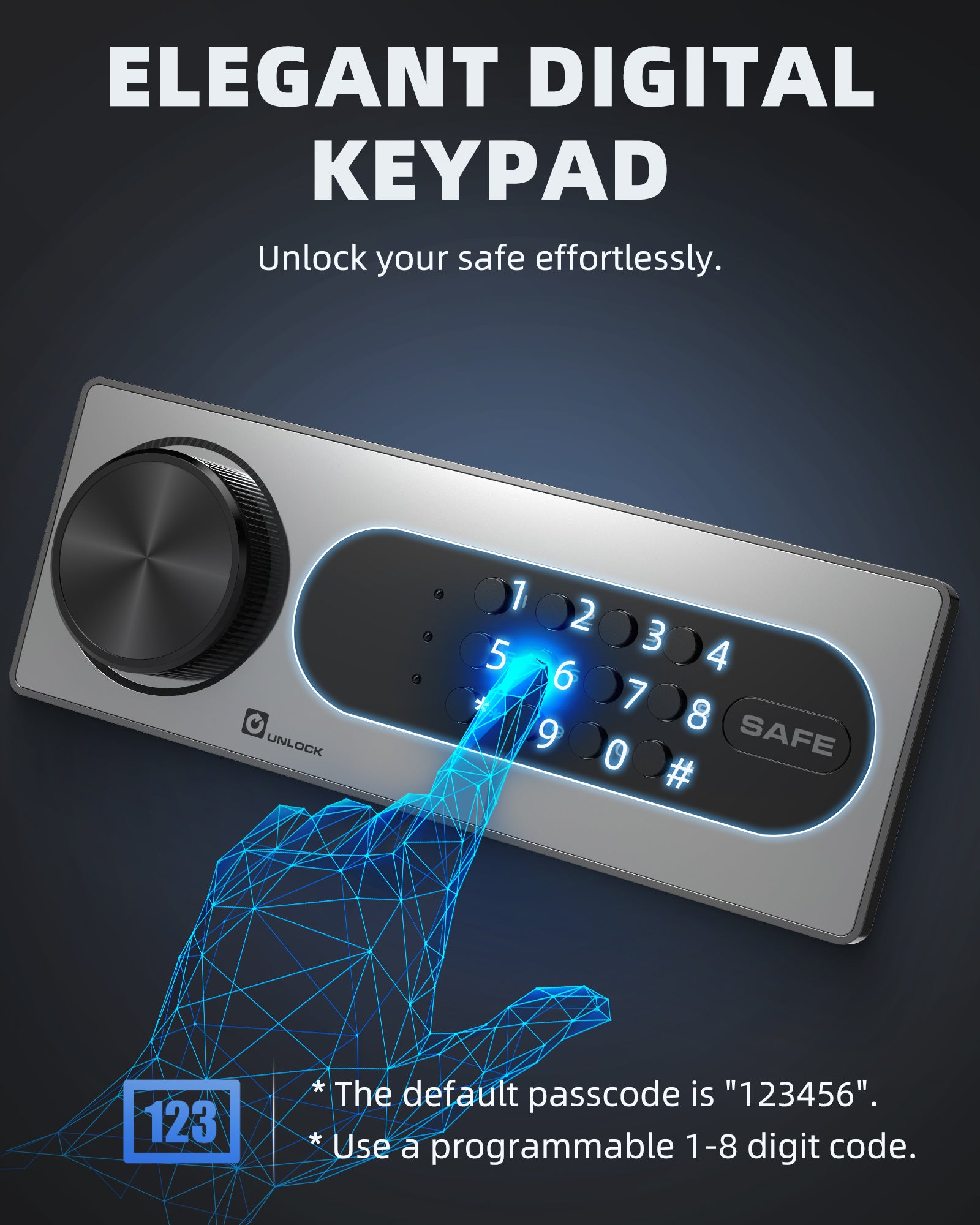 DAYI 1.4 Cubic Hotel Safe with Digital Keypad