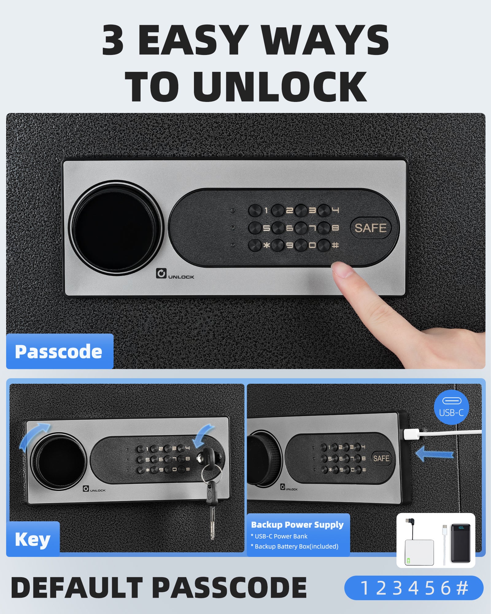 DAYI 2.6 Cubic Drop Safe