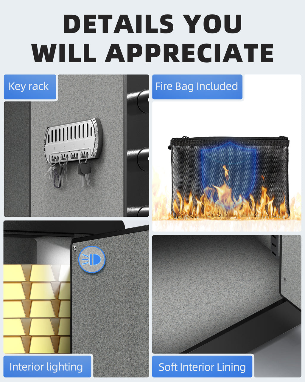 DAYI 2.6 Cubic Drop Safe