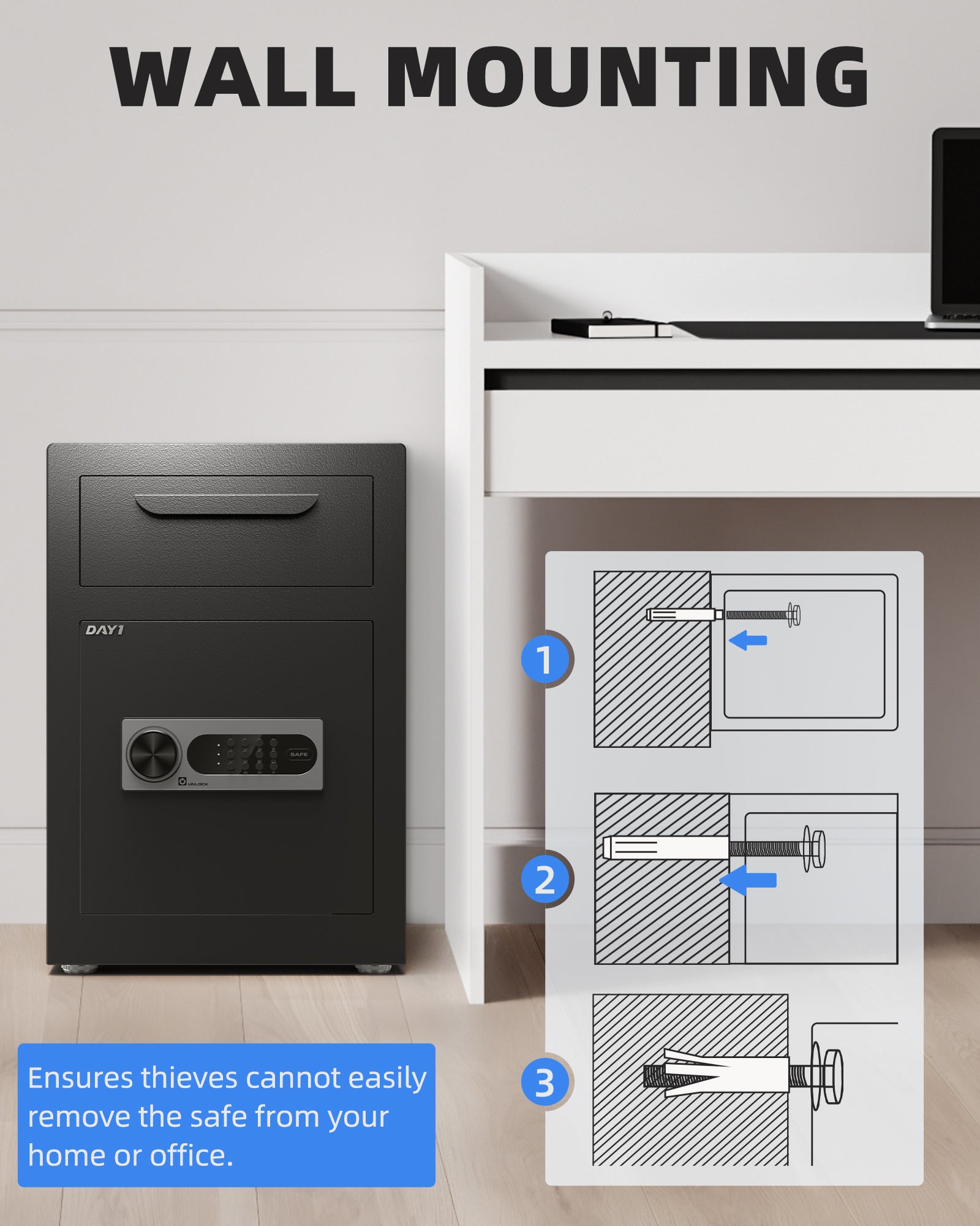 DAYI 2.6 Cubic Drop Safe