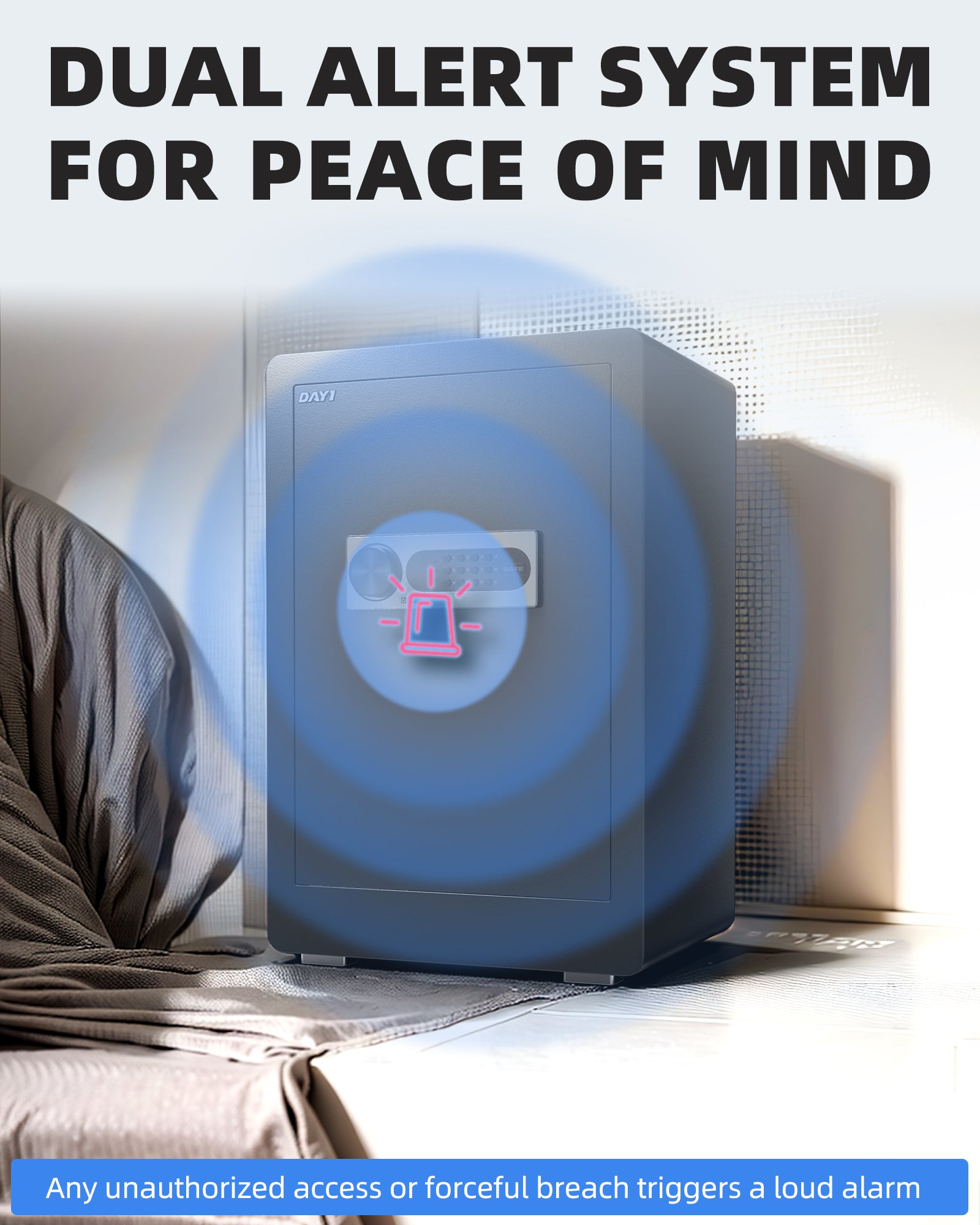 DAYI 3.0 Cubic Feet Home Safes with Fireproof Waterproof Bag