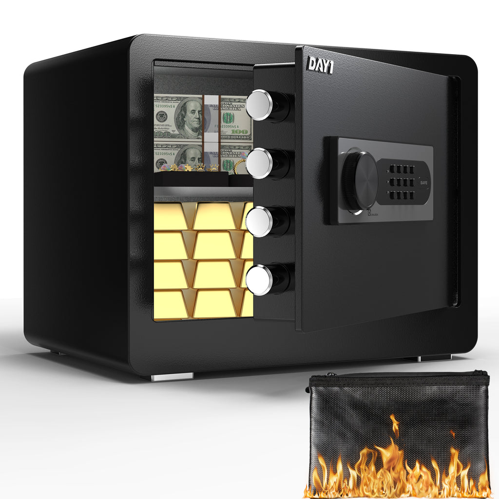 DAYI 2.0 Cubic Feet Home Safe with Fireproof Waterproof Bag