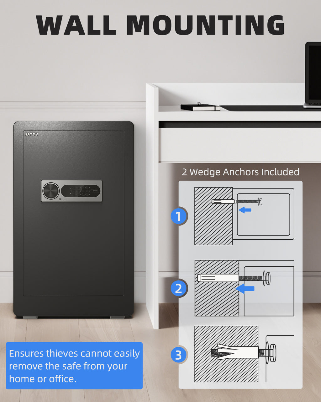 DAYI 4.0 CuFt Home Safes with Digital Keypad